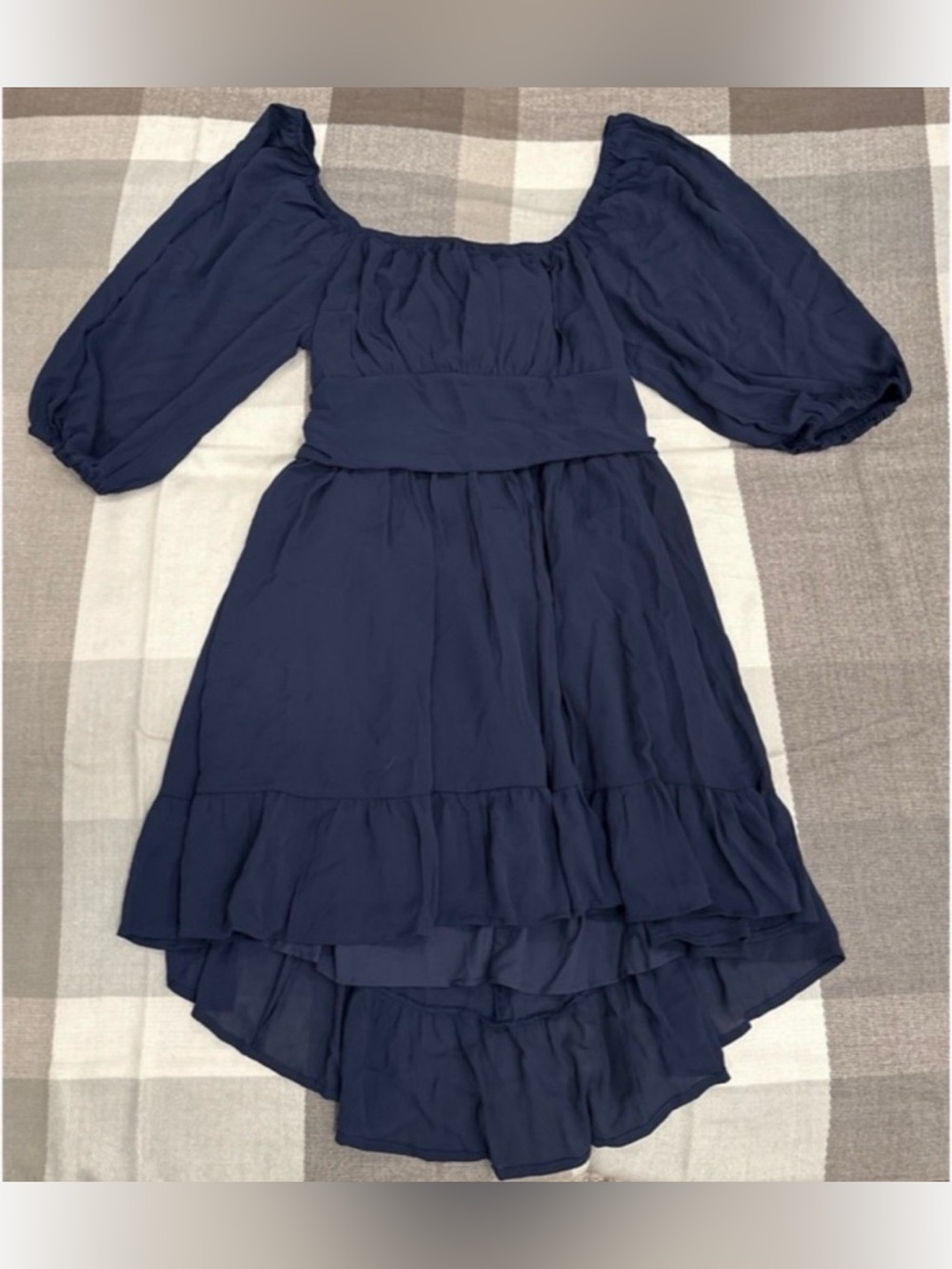 NWOT blue high low dress women’s sz 2XL